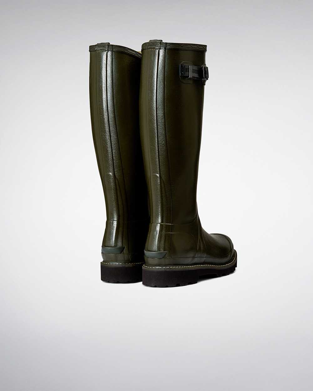 Hunter Balmoral Poly-lined Women's Rain Boots NZ-56684G Dark Olive